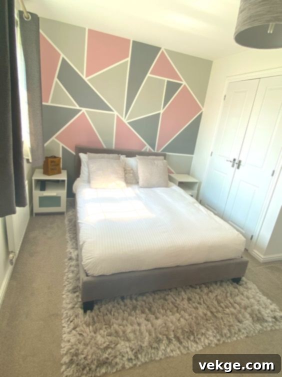 geometric bedroom