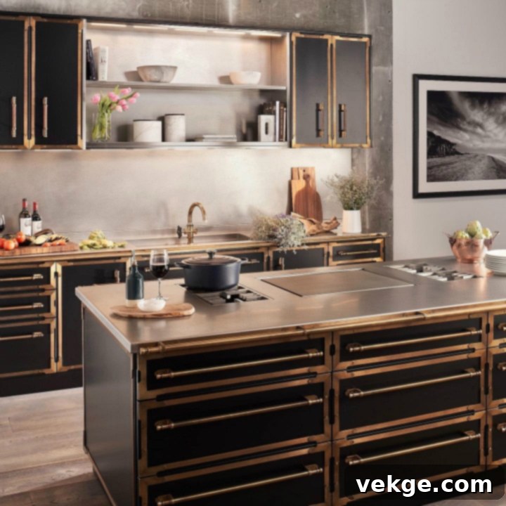 A charming Parisian kitchen featuring a vintage artwork hanging on the wall above a cozy dining nook.