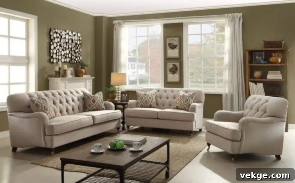 Unlocking Rustic Elegance French Country Sofa Designs for Your Home 3 Two Seat Upholstered Loveseat