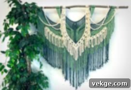 Maria Wall Hanging with cotton strands and tassels