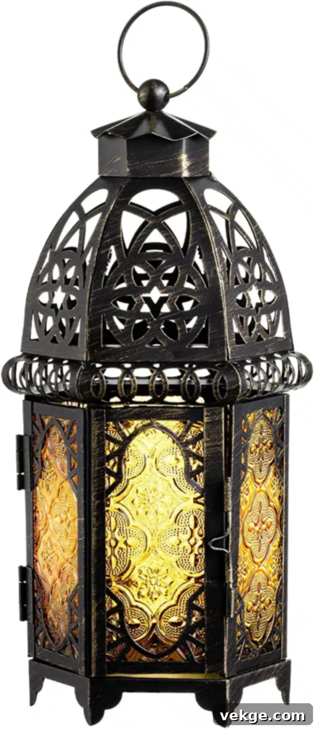DECORKEY Vintage Large-Size Lantern for sensual boho atmosphere