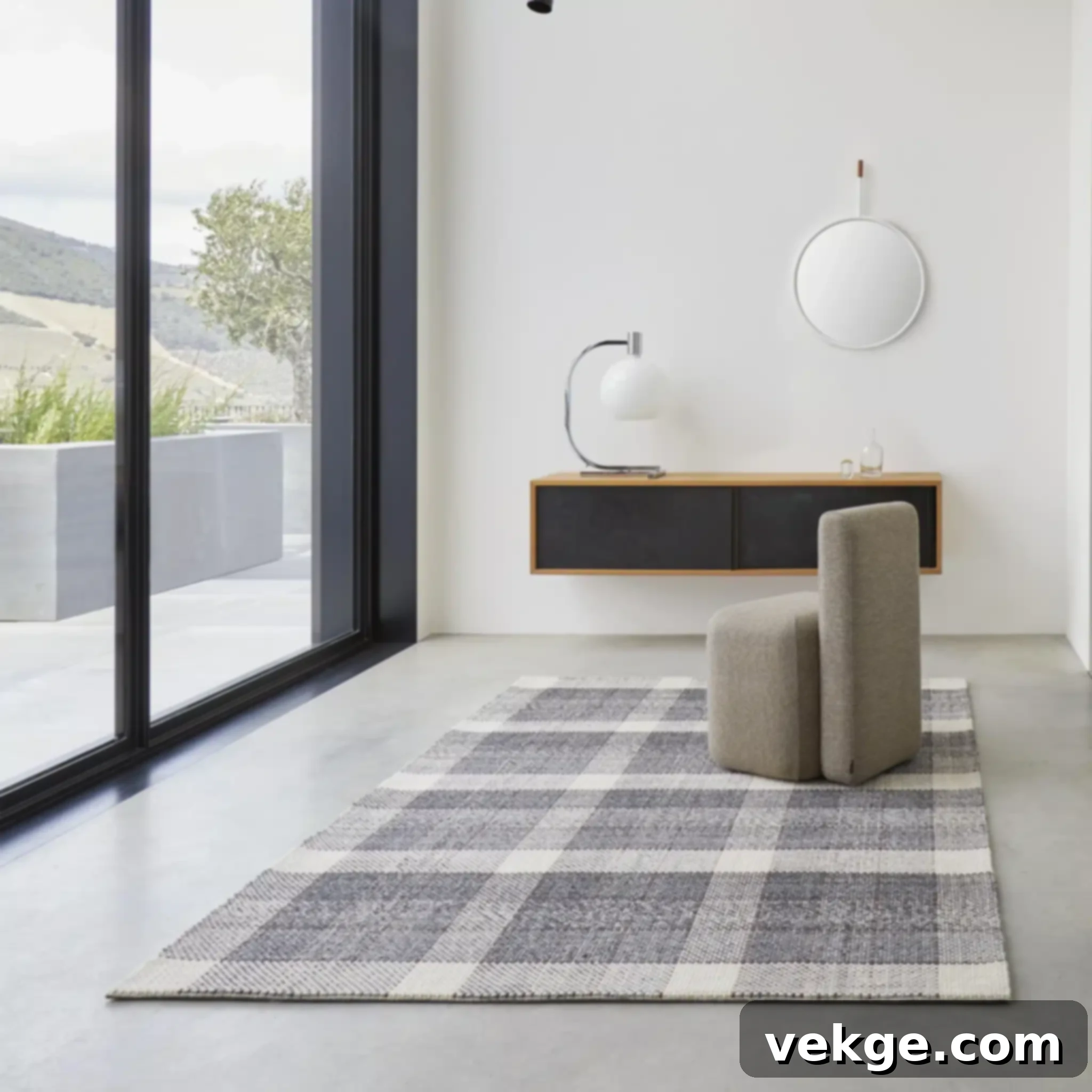 Bludot Collet Handwoven Geometric Area Rug