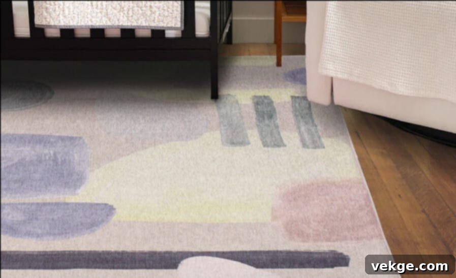 Tumble Living Fez Sand Multi Washable Abstract Area Rug