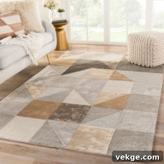 Hand-Tufted Jaipur Syntax Penta Geometric Rug
