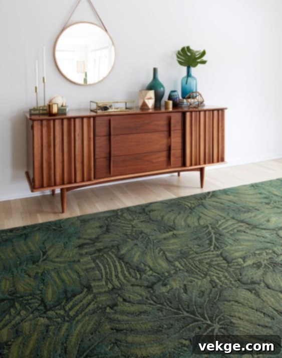 Kale's Palm Reader Luxe Abstract Mid-Century Modern Rug