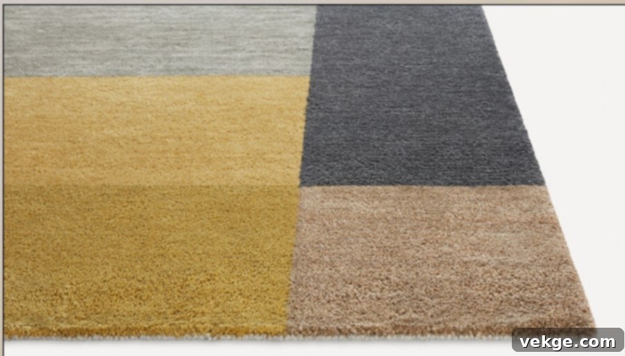 Burrow Block Party Geometric Recycled Polyester Rug