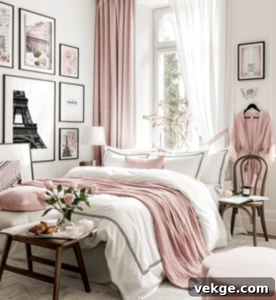 Paris themed bedroom