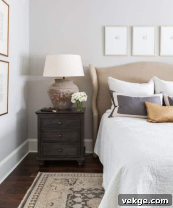 upholstered headboard for the bed