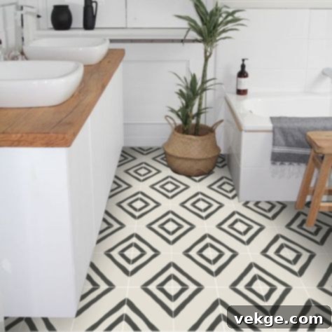 bathroom french cement tiles 