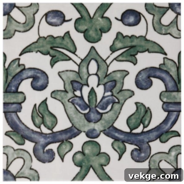 green coloured tiles