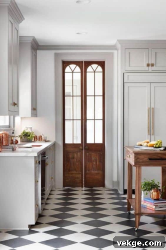 white and black tiles