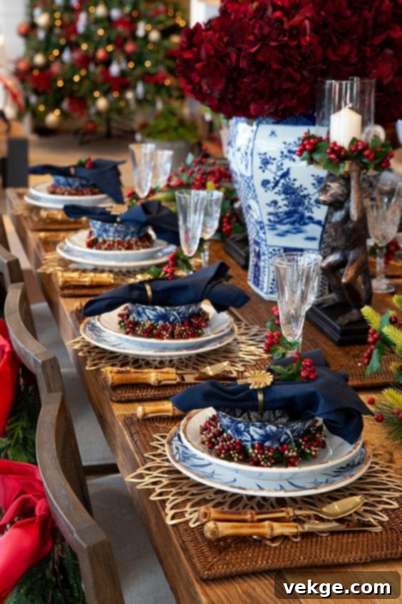 Blue tablescape