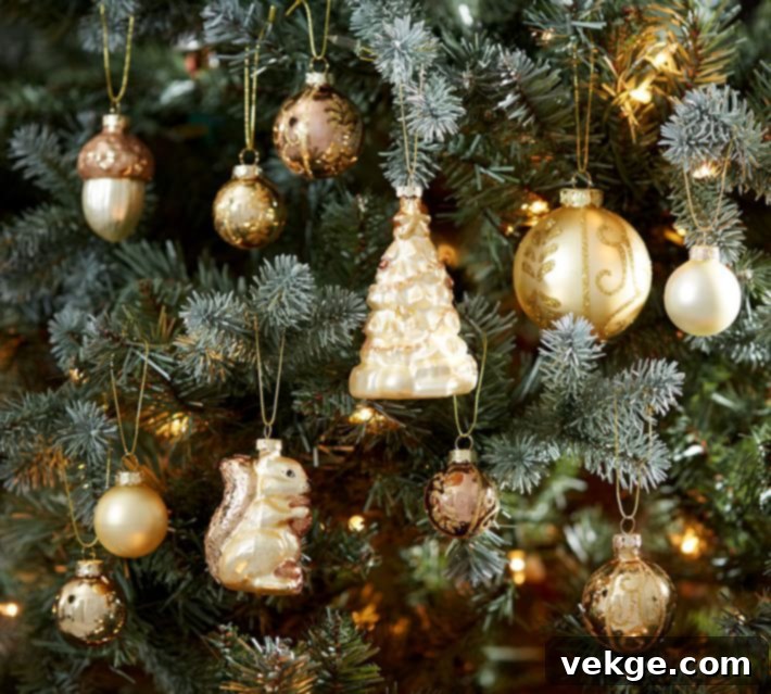 Gold Ball Ornament Set