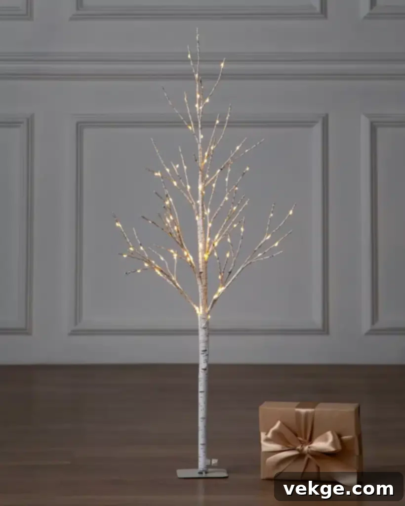 Light up Birch Trees