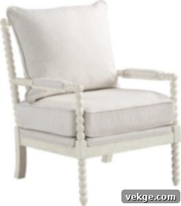 Bobbin accent chair