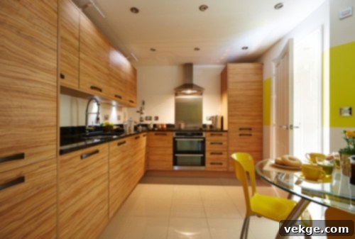 Shot Of A Modern And Stylis Luxury Kitchen In An