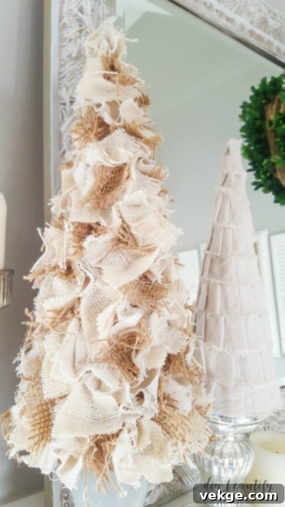 Burlap Christmas Tree