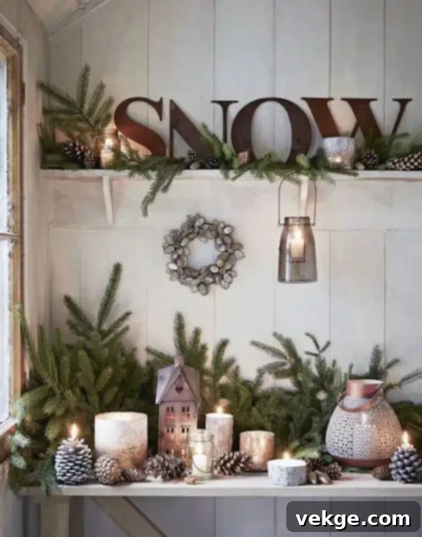 hanging votive candles up on the walls to creating a cozy ambiance