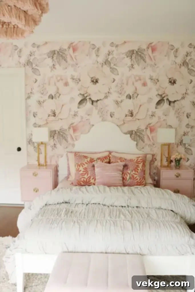 Vintage Floral Headboard