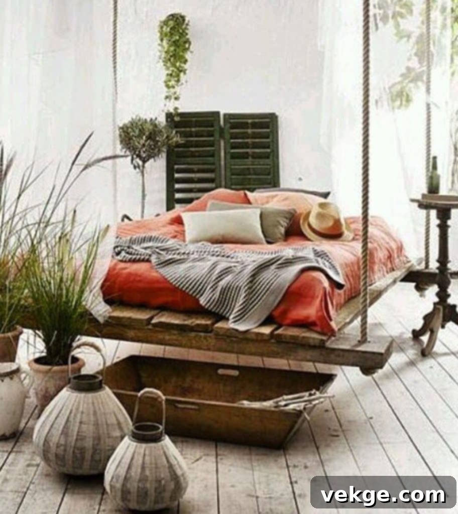 hanging bed
