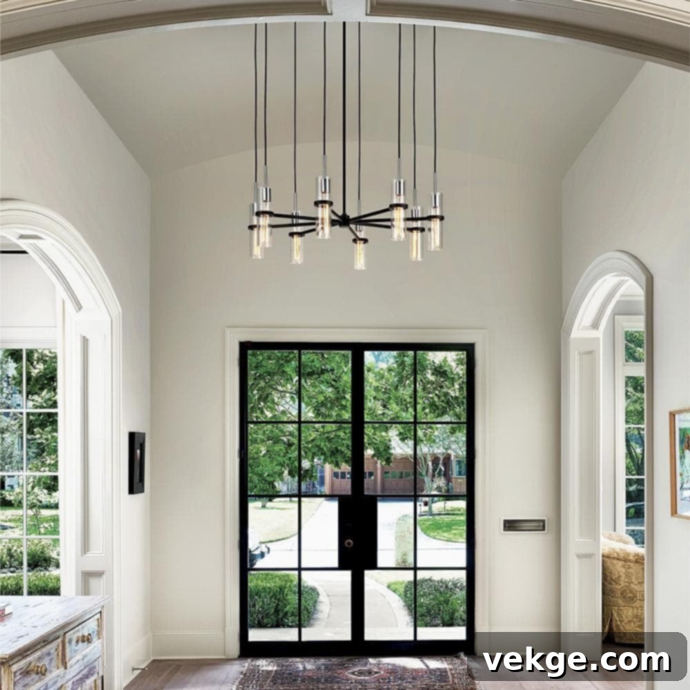 Modern Mid-Century Chandeliers for Entryway Lighting