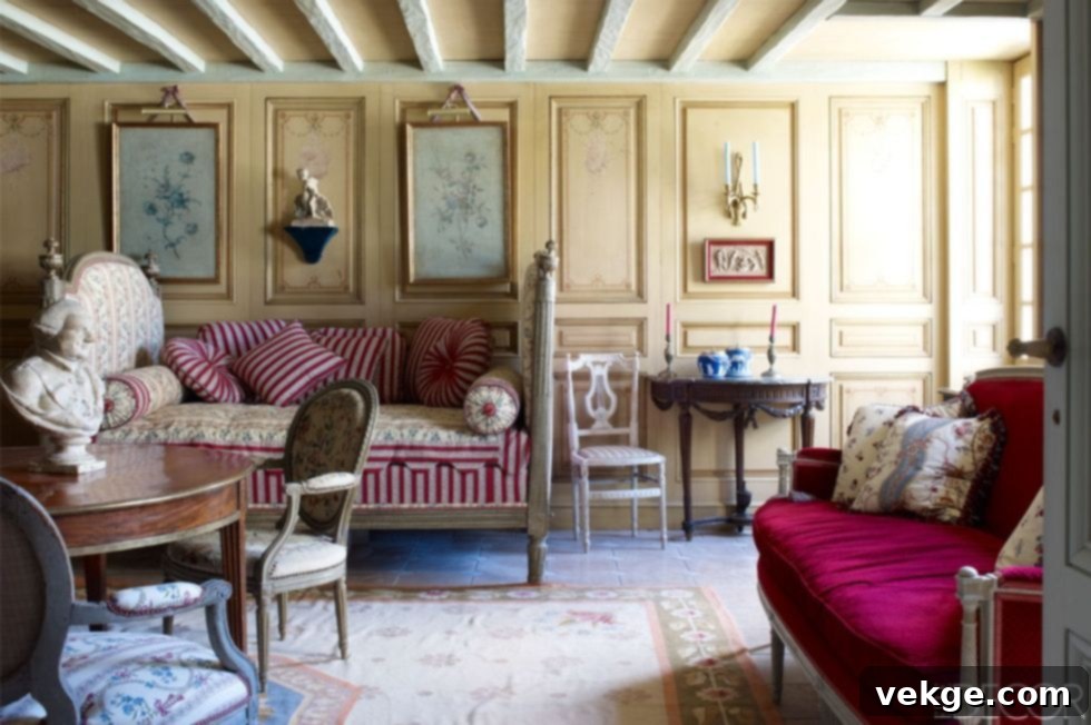 french country living rooms