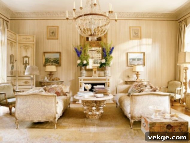  lighting in a typical Parisian-style living room