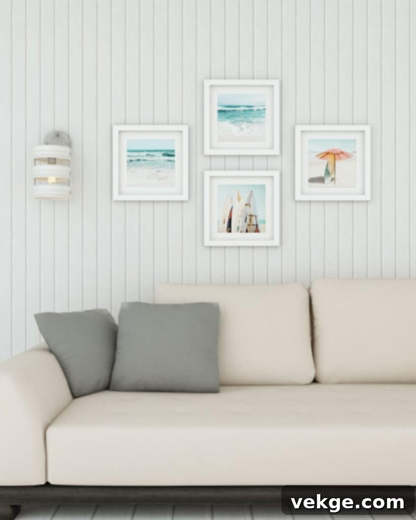 Sea life motifs wall decor