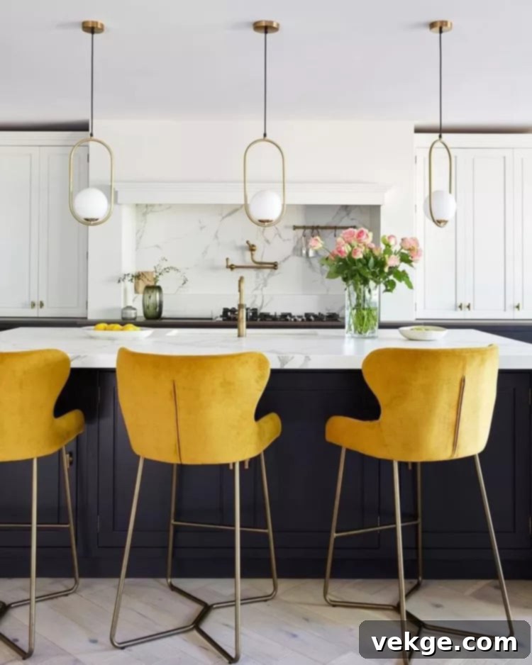 Spread a Little Mustard Yellow in kitchen