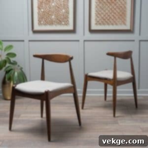 Drumvillian Chair- Mid Century Modern Dining Chair