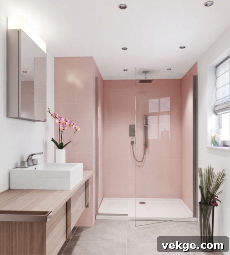Pink bathroom - Glam Bathroom Decor