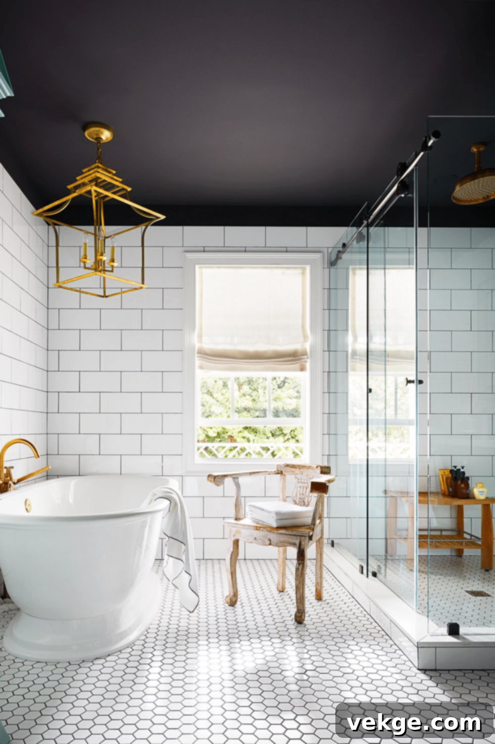 Bathroom Ceiling - Glam Bathroom Decor