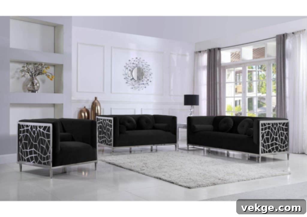 Opal Velvet Sofa
