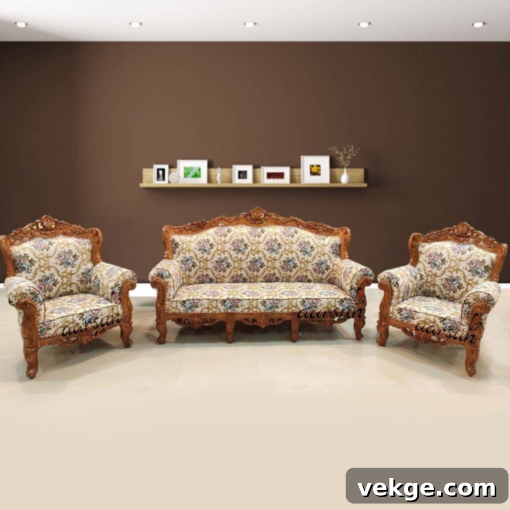 Classic Wooden Sofa