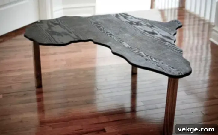 Africa Shaped Coffee Table