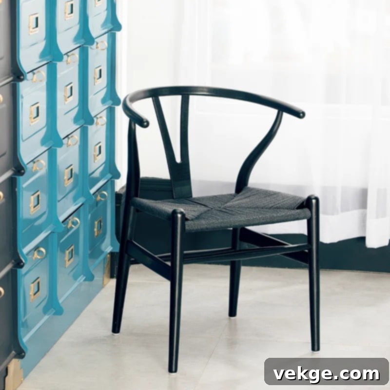Gunnur Solid Wood Wishbone Dining Chair - European Beech Wood