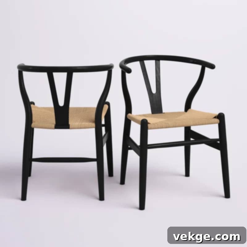 Dayanara Wishbone Arm Chair - Beech Wood Frame