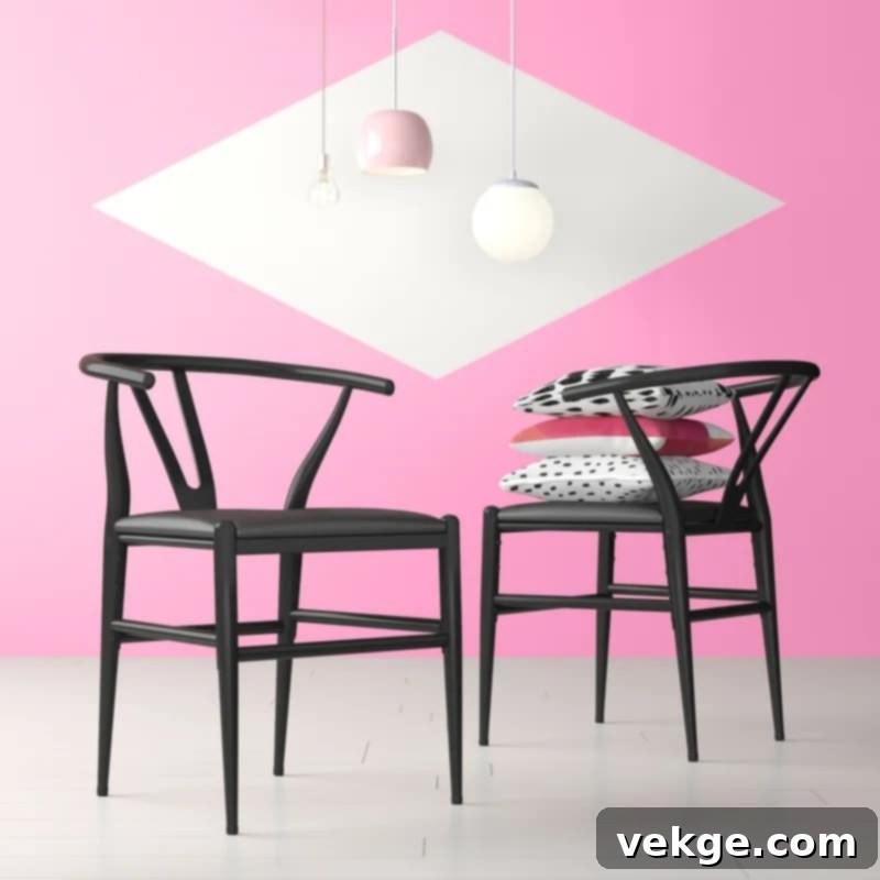 Thorton Side Chair - Wood and Powder-Coated Iron