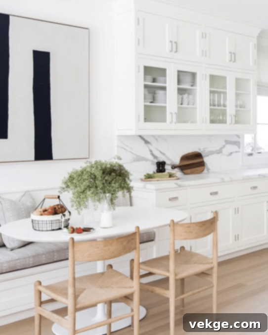 Next to The Kitchen Built-In Banquet