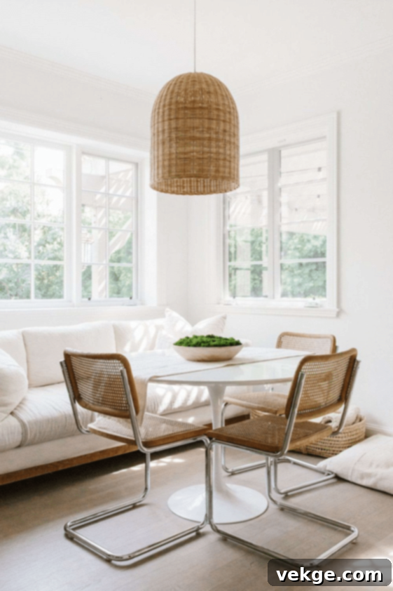 Breakfast Nook with Cesca Chairs