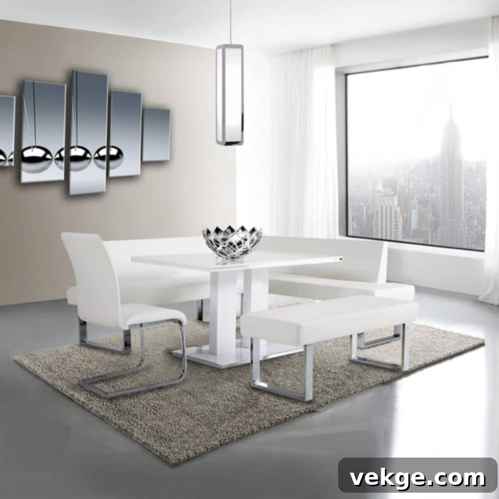 White Todea Dining Table