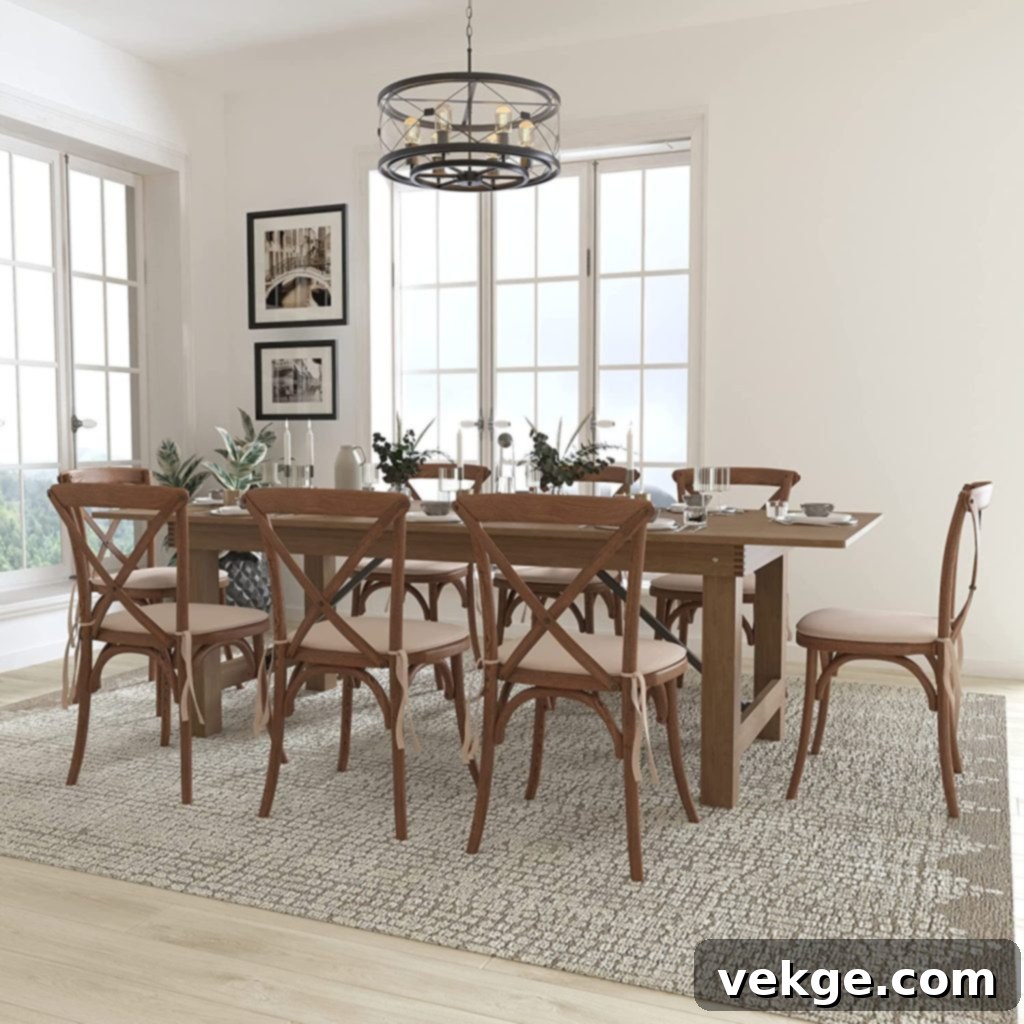 Antique Rustic Folding Farm Table