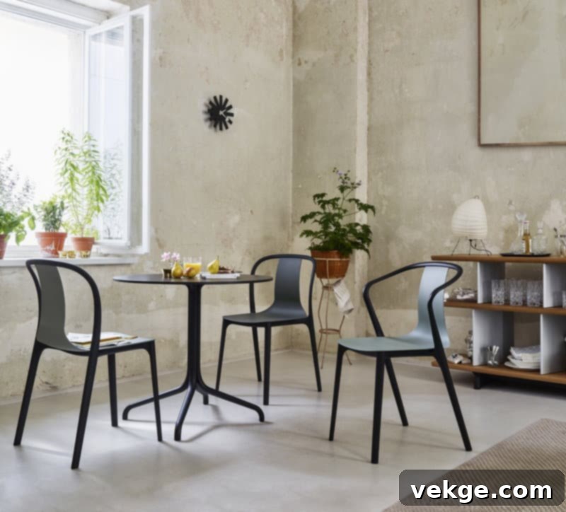 Belleville Chair with a Parisian cafe aesthetic