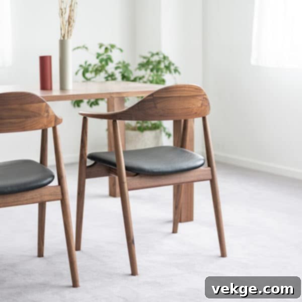 Manta Dining Chair with a subtle modernist design