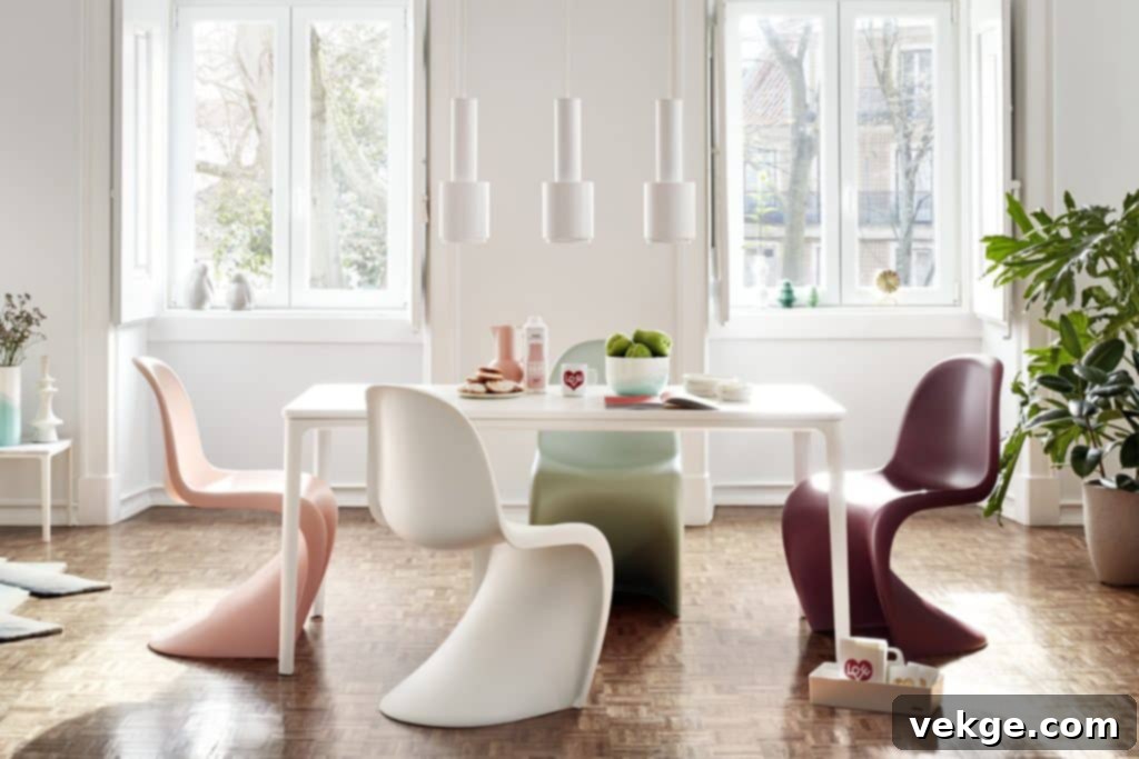 Panton Chair in a contemporary setting