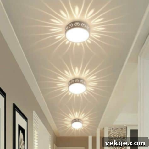 White Ceiling Light Fixture
