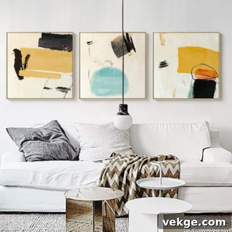 Abstract Art Gallery Wall