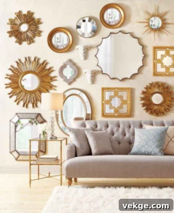 mirror gallery wall