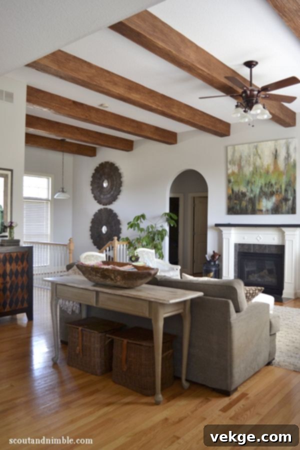Exposed Wood Ceiling 