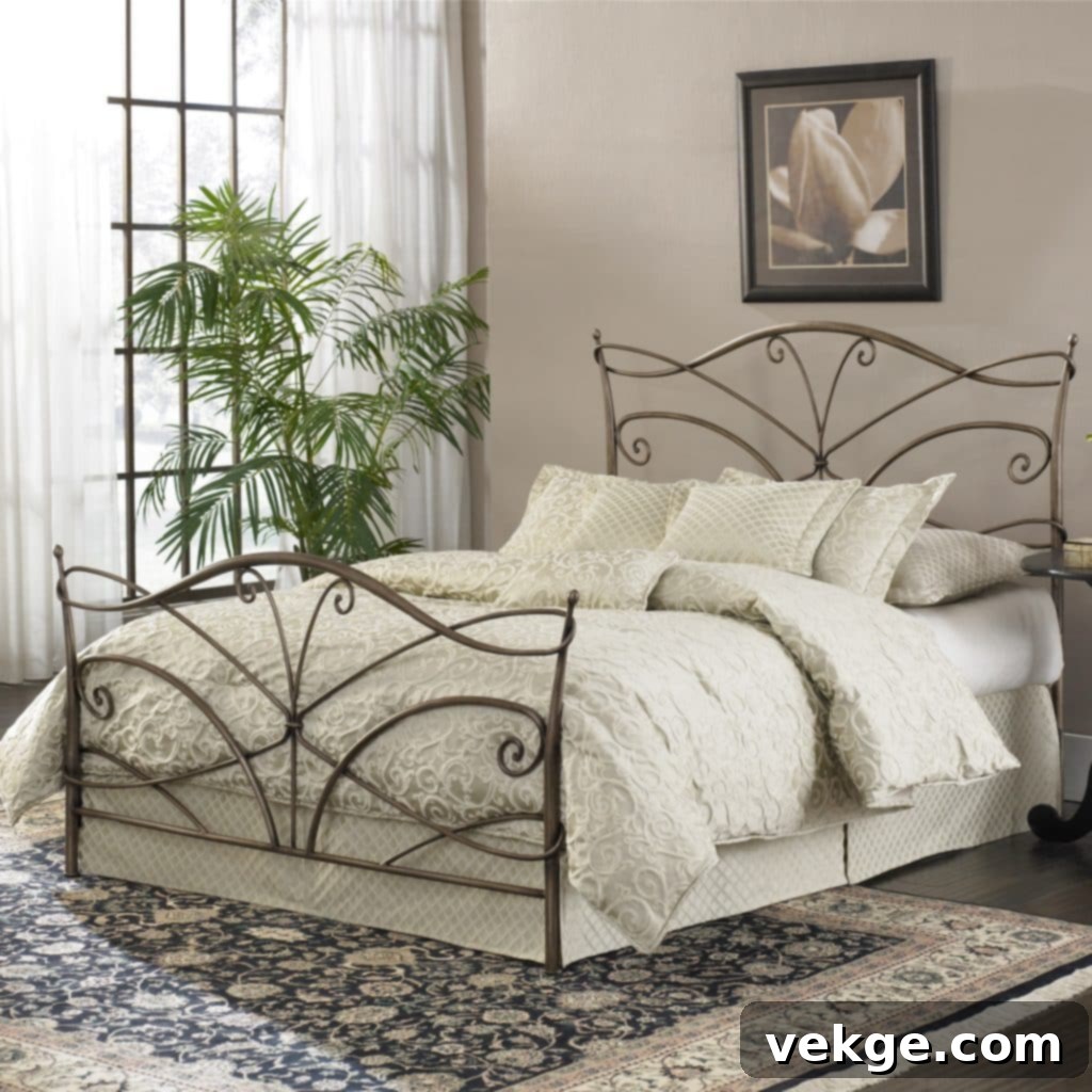 Iron Bed Frame Decor